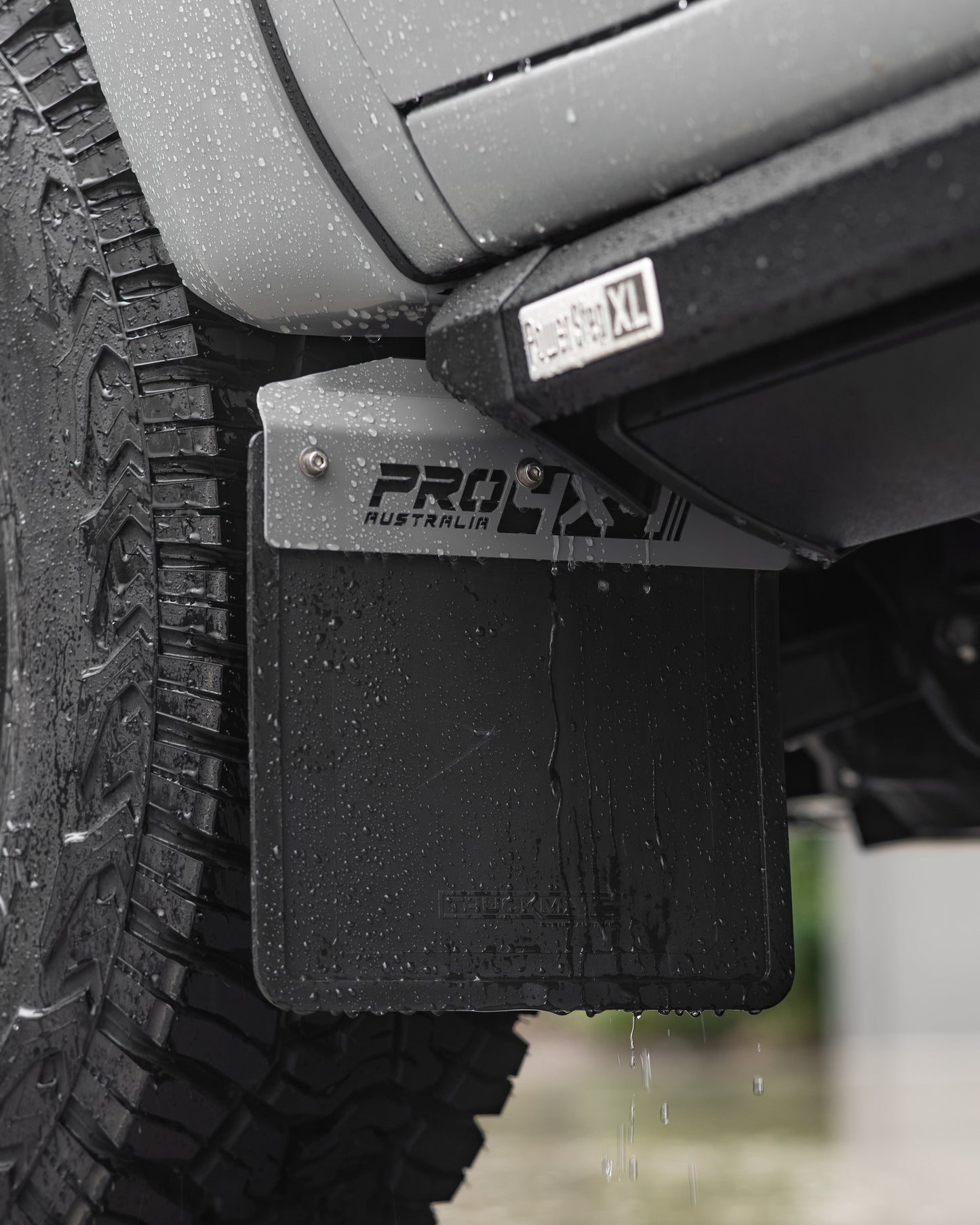 Pro 4x4 Front-Only Mudflap Brackets & Mudflaps