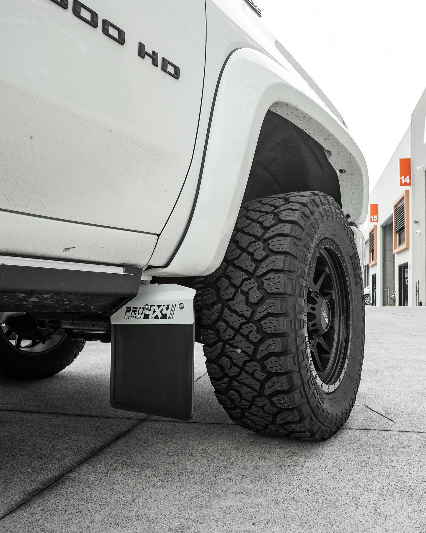 Pro 4x4 Front-Only Mudflap Brackets & Mudflaps