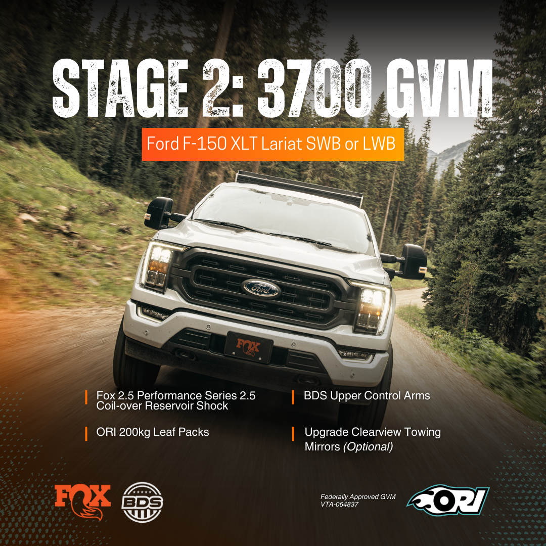 OFFROAD INDUSTRIES STAGE 2 GVM UPGRADE – FORD F-150 (3700GVM)