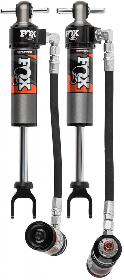 FOX 2.5 Front Shocks w/ DSC Reservoir Adjuster | 1.5-2.5 Inch Lift | Performance Elite Series | Chevy Silverado and GMC Sierra 2500HD / 3500HD (20-23)