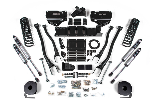 4 Inch Lift Kit w/ 4-Link | Ram 2500 w/ Rear Air Ride (19-24) 4WD | Diesel